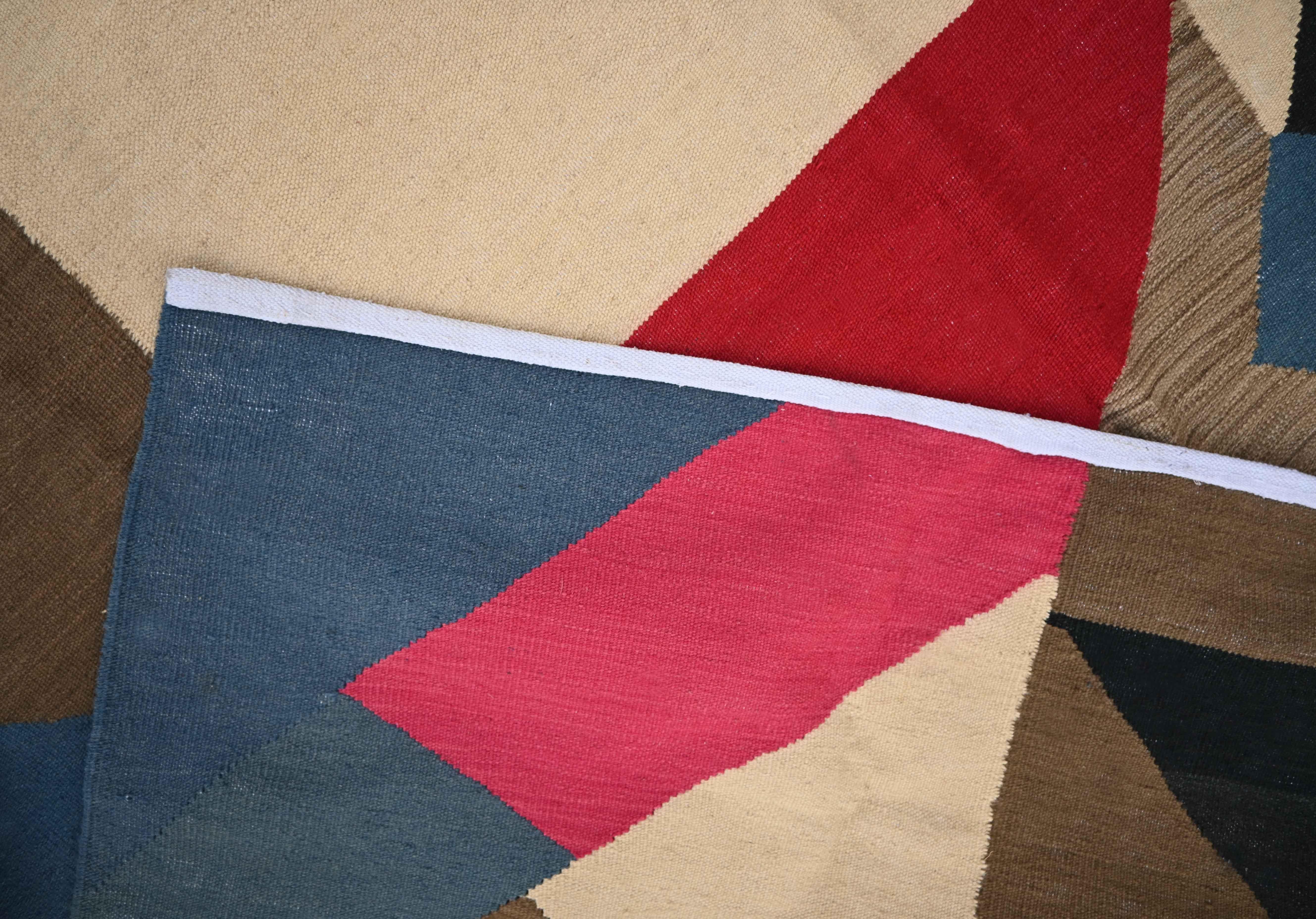 Rug in the style of Sonia Delaunay - moderne carpet 300x200 Cm, Tapestry N 1524 For Sale 1