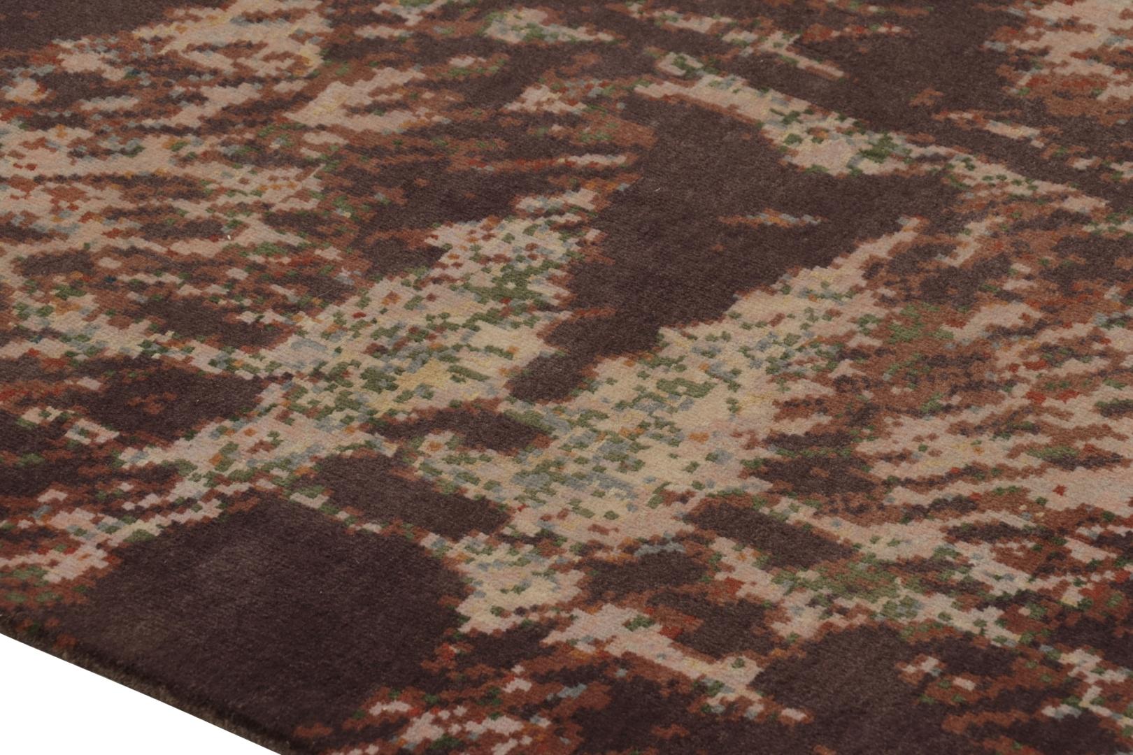Rug & Kilim Tappeto ispirato all'Art Deco, Runner geometrico beige-marrone (a) Gallery In condizioni Nuovo in vendita a Long Island City, NY