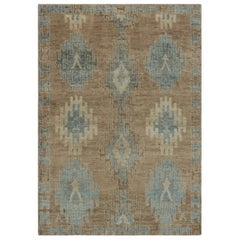 Rug 
Kilim Tappeto Modern Classics, beige con medaglioni tribali blu ghiaccio