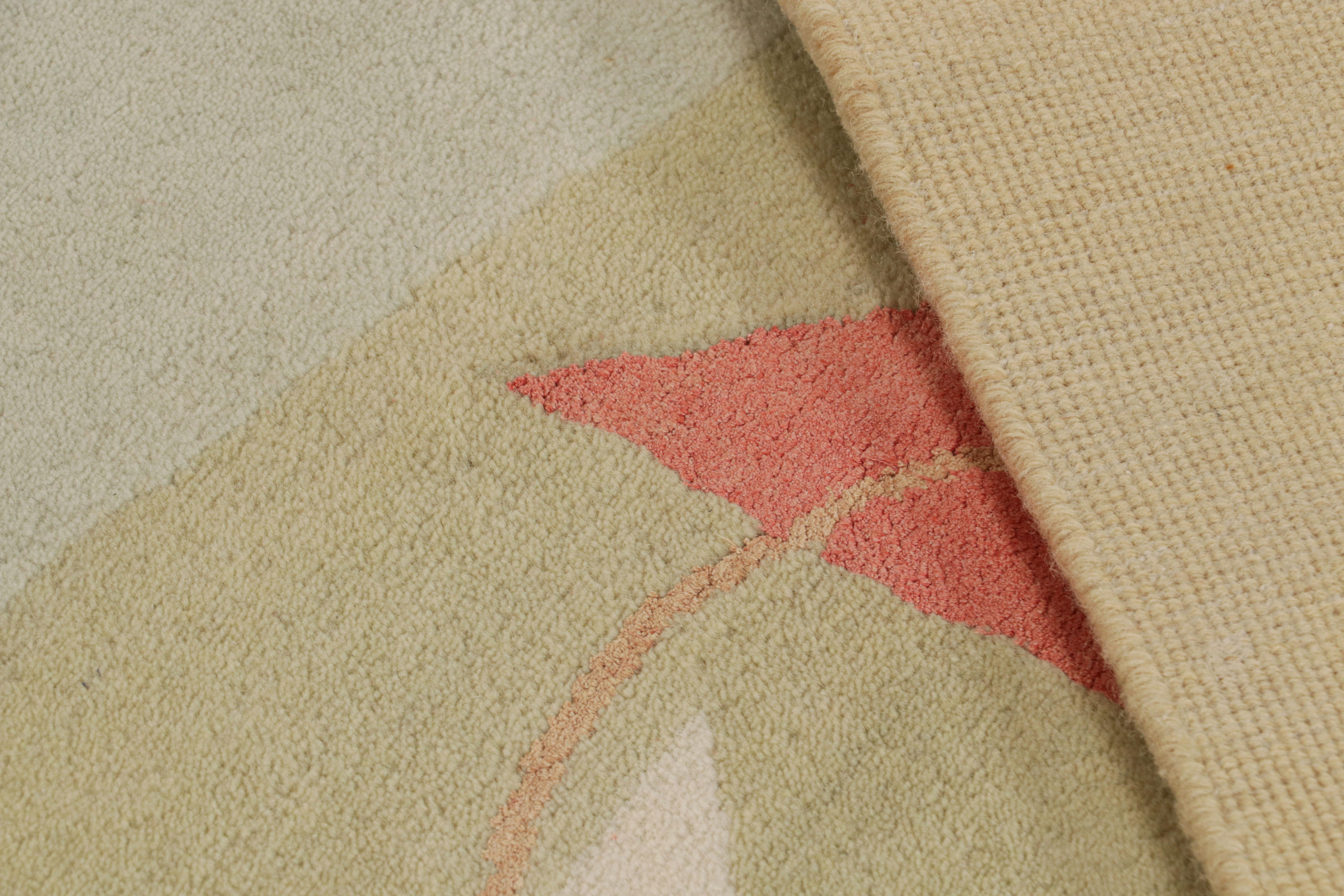 Rug & Kilim x Jenn Ski Mid-Century Modern Style Teppich mit geometrischen Mustern (21. Jahrhundert und zeitgenössisch) im Angebot