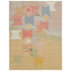 Rug & Kilim x Jenn Ski Tapis de style Modernity du milieu du siècle avec motifs géométriques