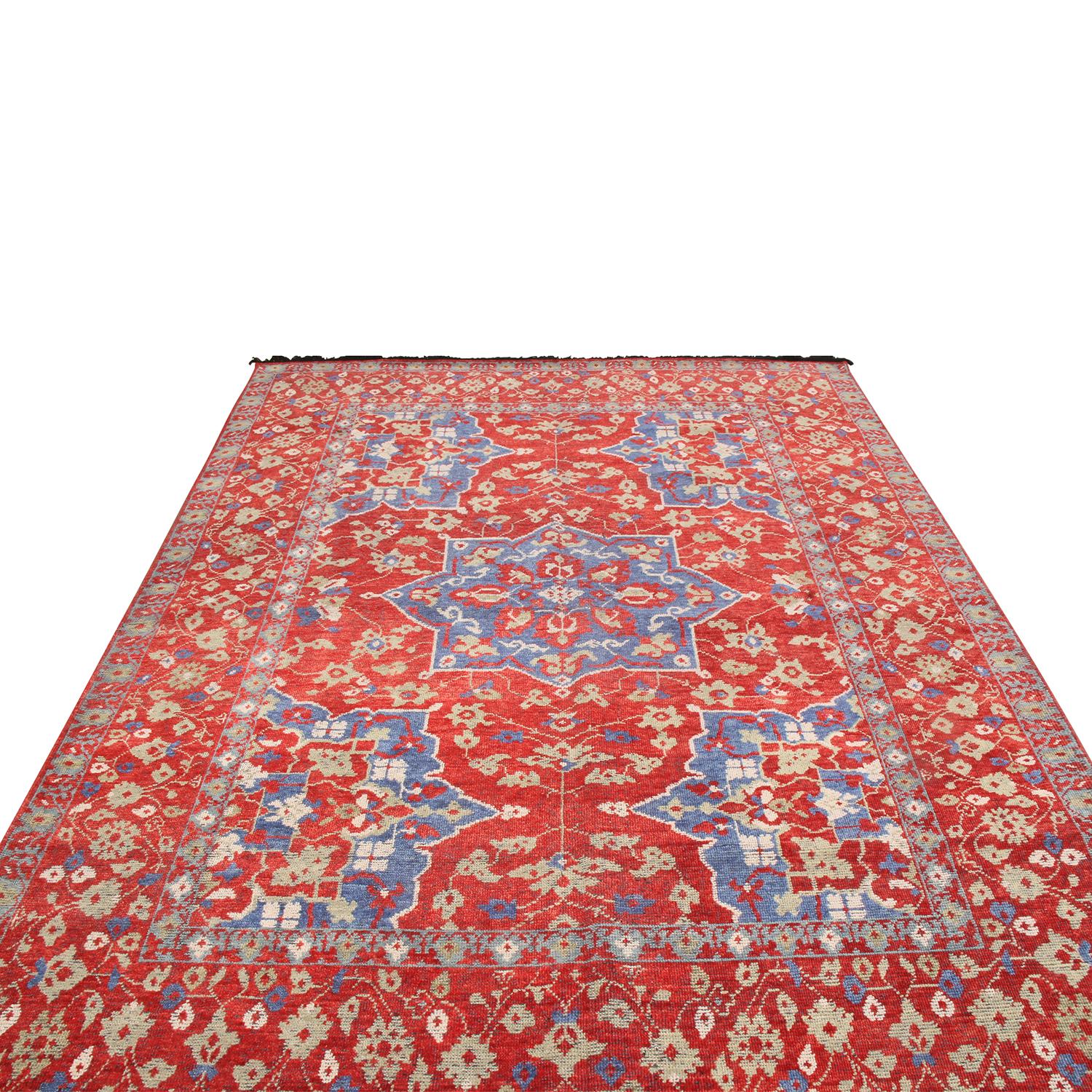 This hand-knotted custom rug represents Rug 
Kilim's latest addition to the Burano Collection, offering an unprecedented new method of capturing acclaimed periods such as this 17th-Century Oushak patterns—referred to among historians and