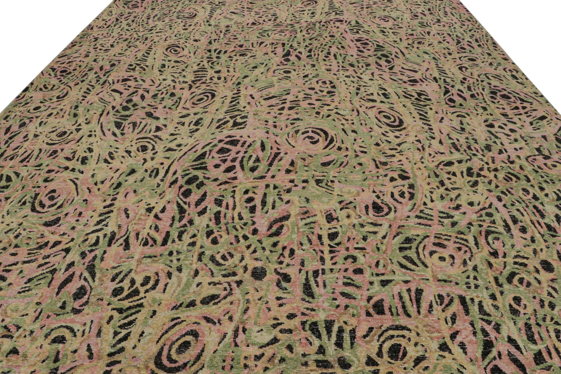 Abstrakt-expressionistischer Teppich von Rug & Kilim mit durchgehendem geometrischem Muster (Moderne) im Angebot