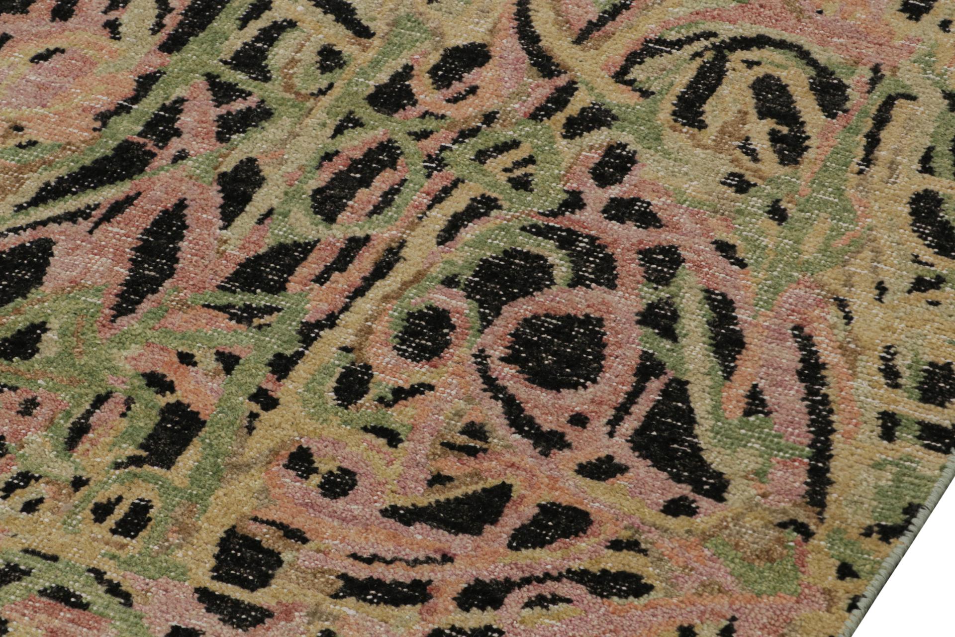 Abstrakt-expressionistischer Teppich von Rug & Kilim mit durchgehendem geometrischem Muster (Handgeknüpft) im Angebot