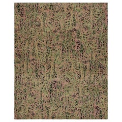 Rug & Kilim’s Abstract Expressionist Rug With All-Over Geometric Pattern