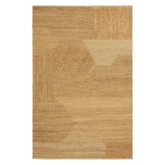 Rug & Kilim’s Abstract Flatweave in Beige-Brown with Geometric Patterns