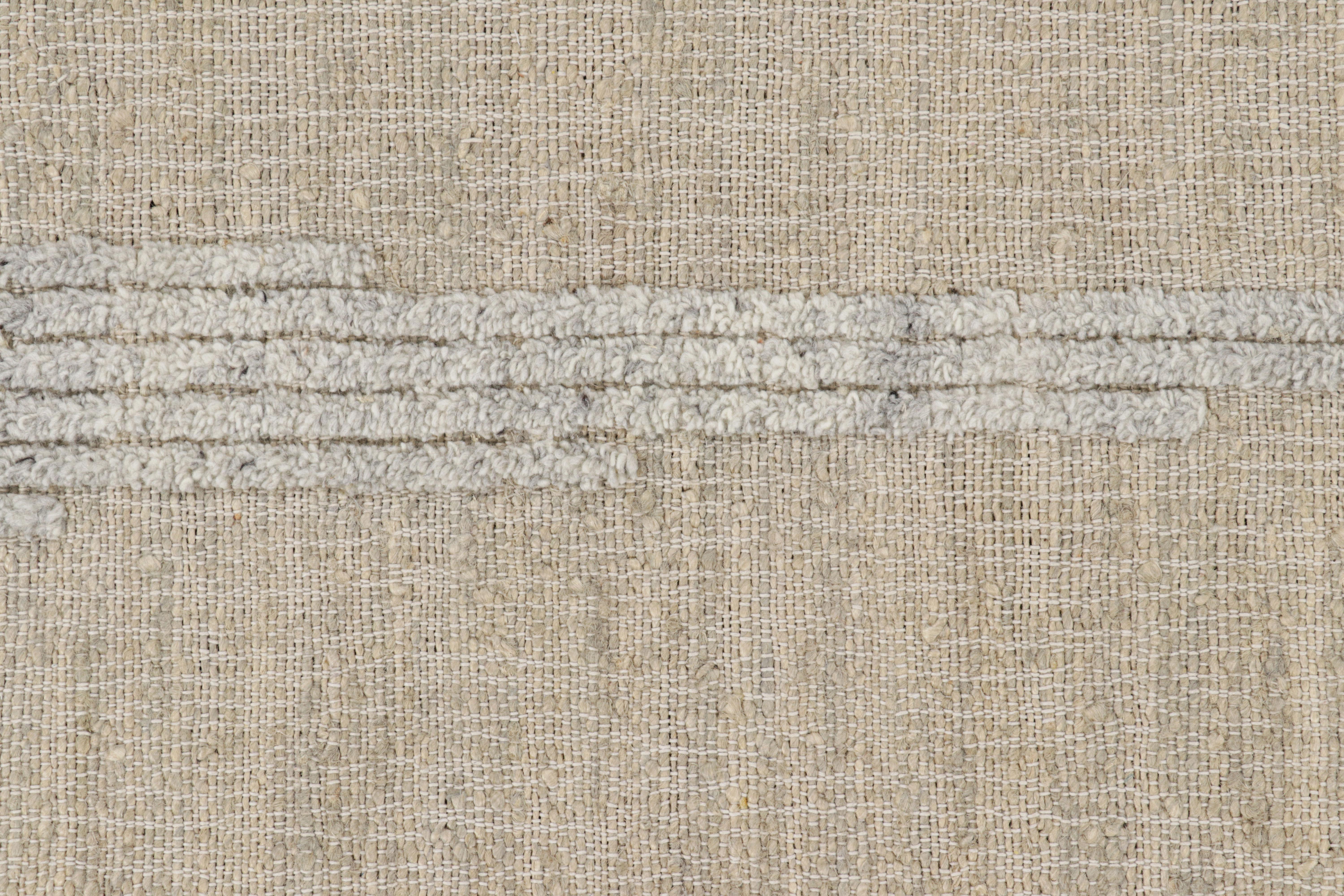  Fabriqué avec de la laine et du jute tissés à la main, ce tissage plat de 8x10 représente une nouvelle ligne passionnante et personnalisable de la Collection Rug & Kilim. 

Sur le Design : 

Ce tapis contemporain présente un design géométrique