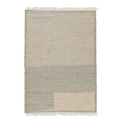 Rug & Kilim’s Abstract Flatweave in Beige with Geometric Patterns