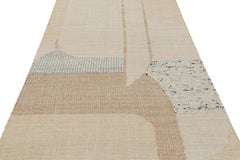 Rug & Kilim’s Abstract Flatweave with Cream and Beige Geometric Patterns
