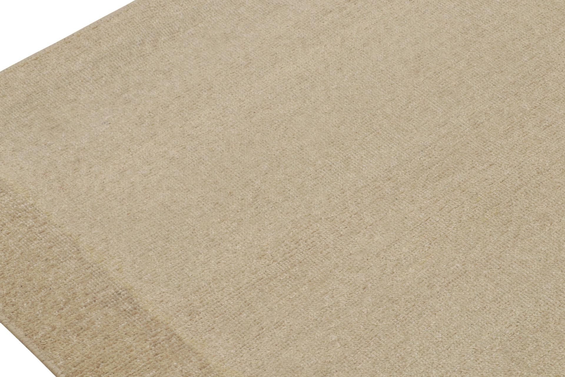 Rug & Kilims abstrakt-minimalistischer Teppich mit neutralem geometrischem Muster (Handgeknüpft) im Angebot