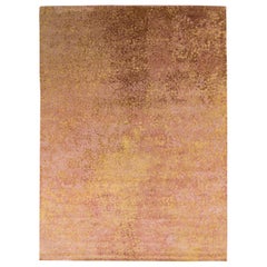 Tappeto moderno astratto Rug & Kilim con motivo Dot Dot Dot Dot rosa e oro