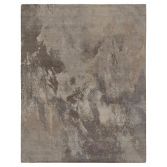 Abstrakter Teppich von Rug & Kilim in einem silbergrauen All-Over-Muster