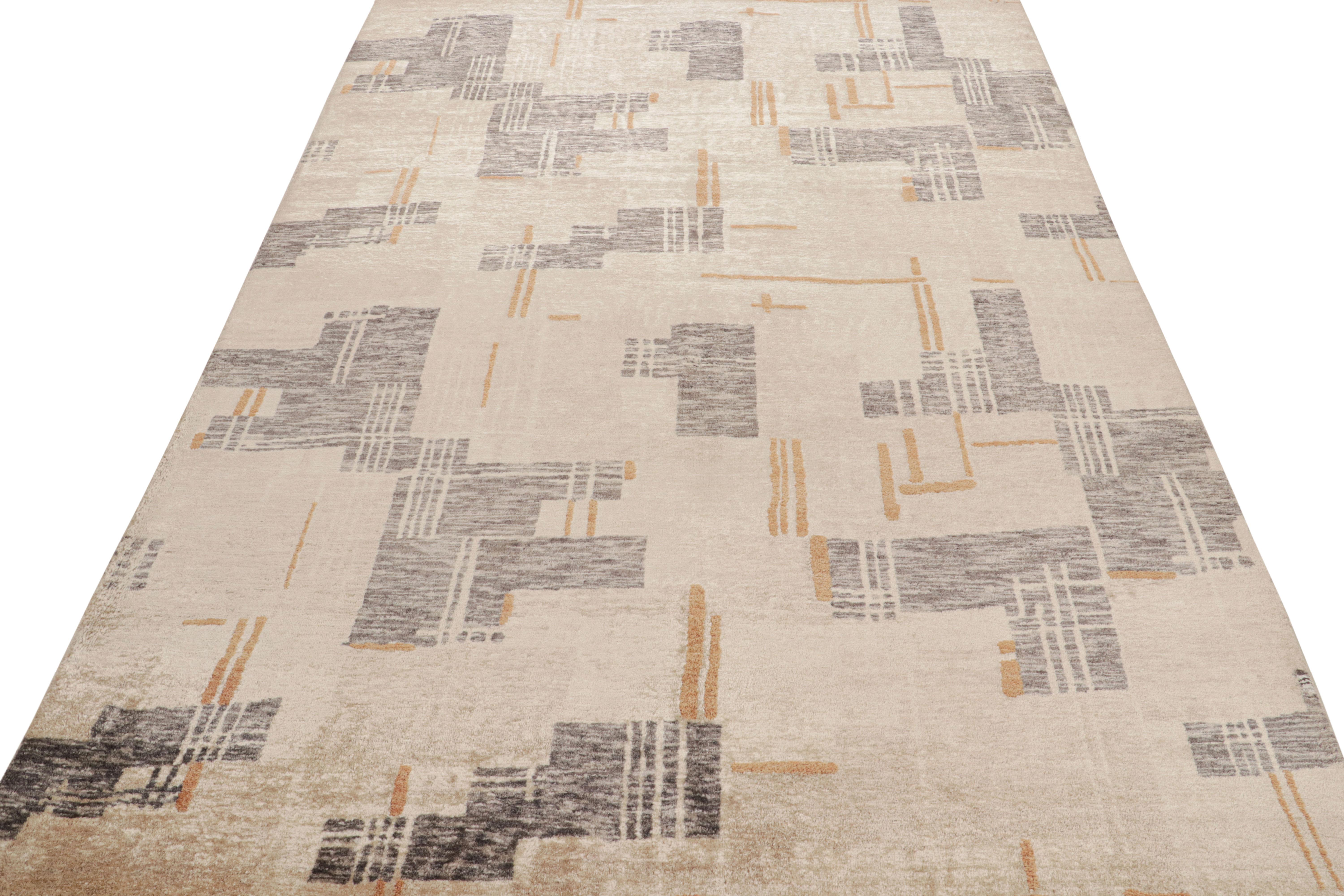 Abstrakter Teppich von Rug & Kilim mit geometrischem Muster in allen Bereichen (Moderne) im Angebot