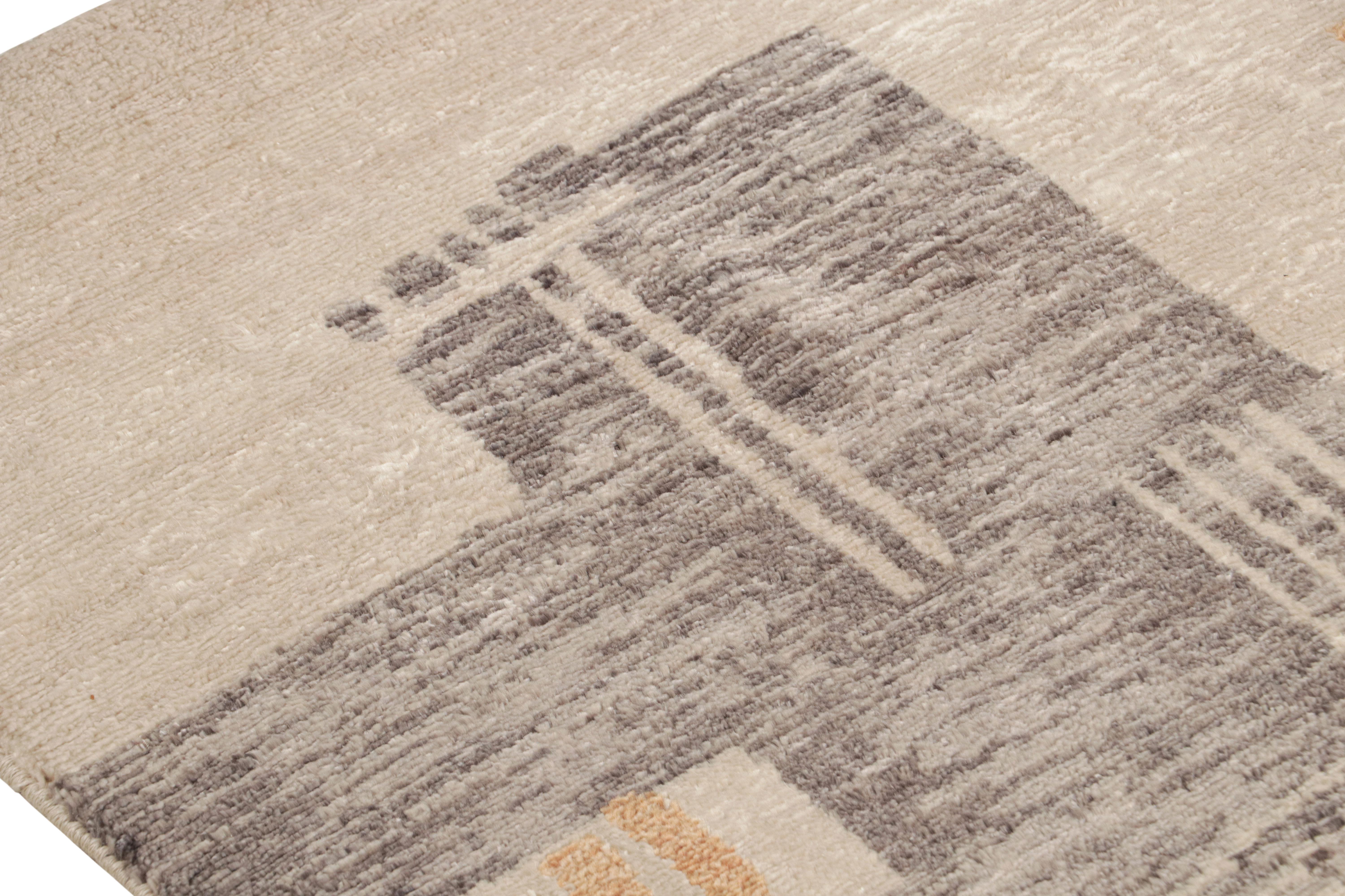 Noué à la main Tapis abstrait à motif géométrique All Over de Rug & Kilim en vente