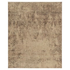 Abstrakter Teppich von Rug & Kilim in Beige-Braun im Distressed-Stil