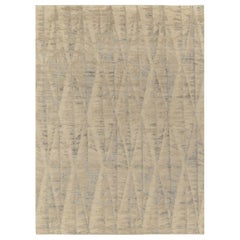 Tappeto astratto Rug & Kilim con motivo geometrico beige, grigio e blu