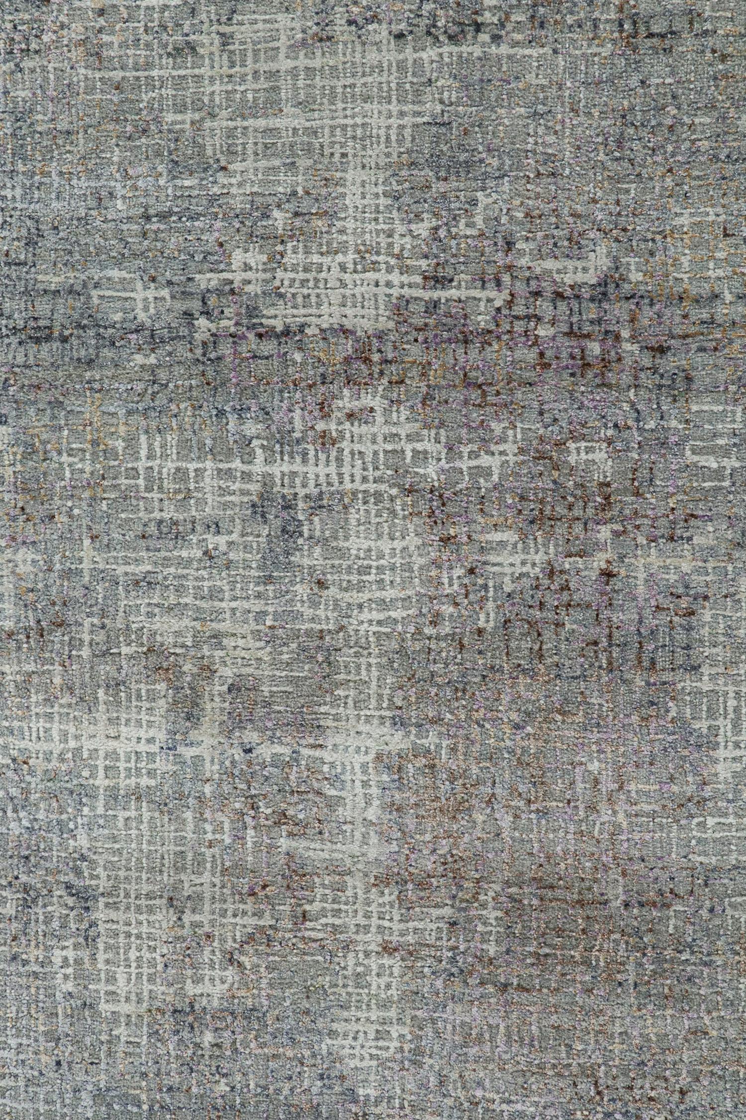 Rug & Kilim’s Abstract Rug in Gray with Colorful Geometric Streaks In New Condition For Sale In Long Island City, NY