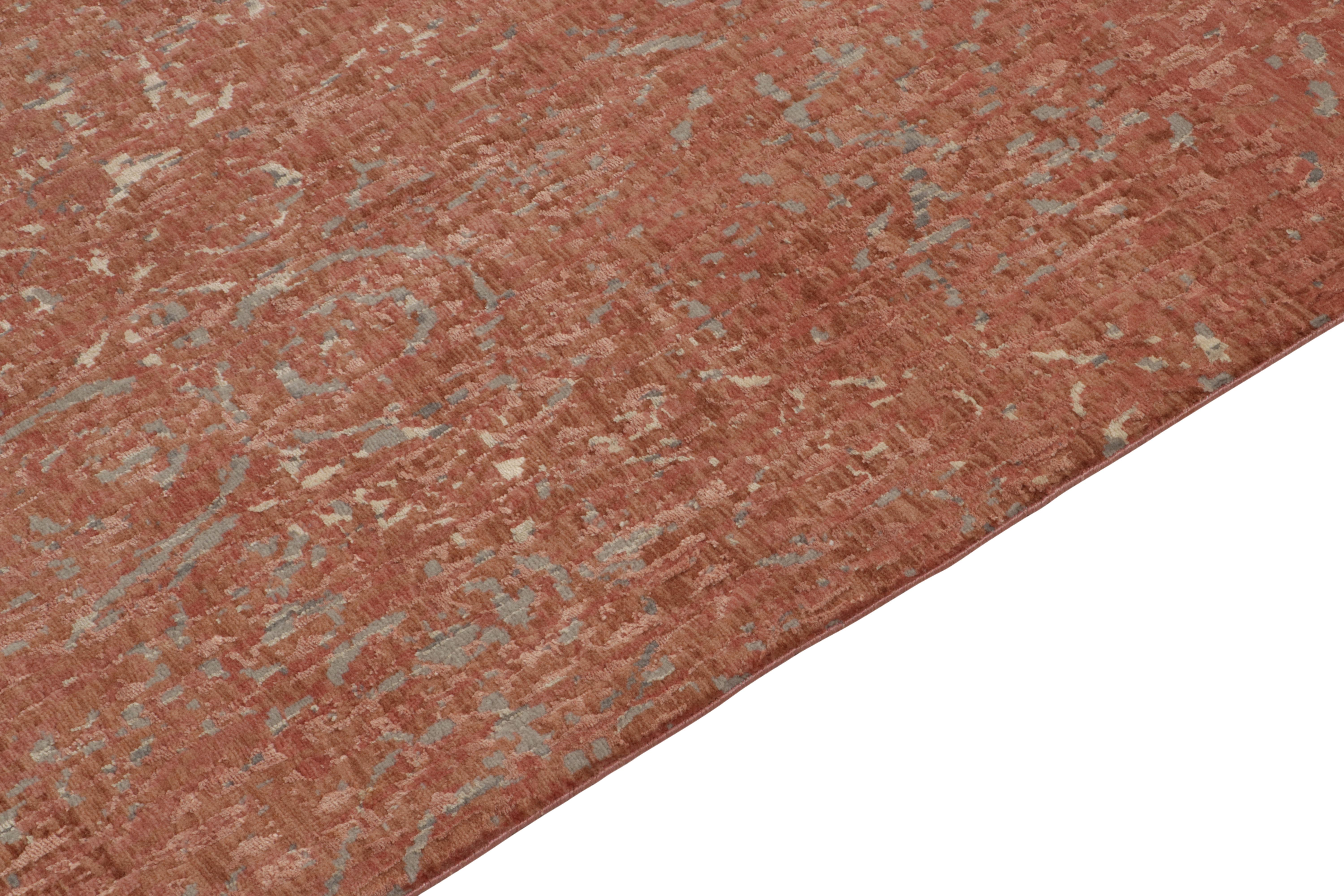 Alfombra Abstracta Rug & Kilim en Rosa, Motivo Silencioso por Todas Partes Indio en venta