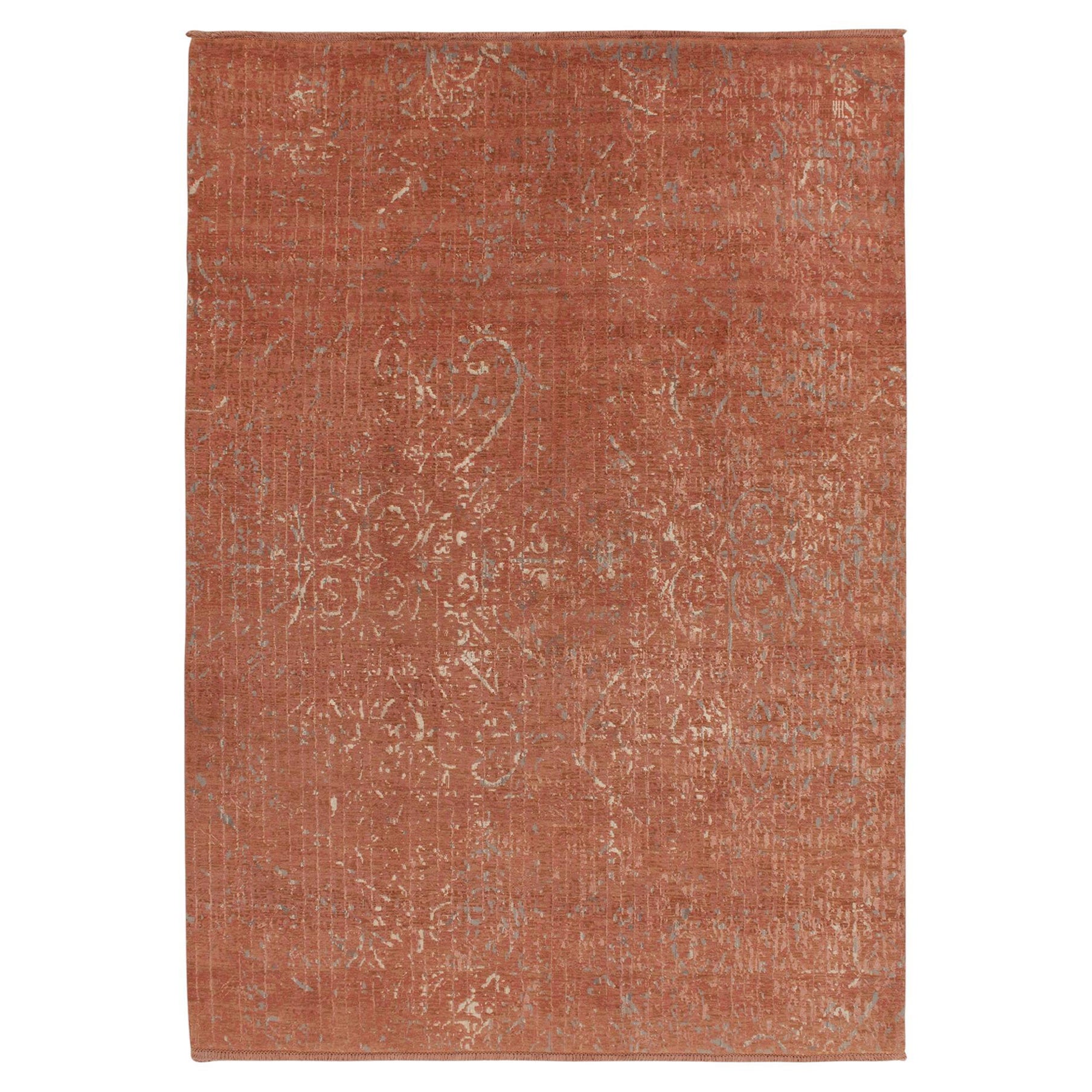Abstrakter Teppich von Rug & Kilim in Rosa, gedämpftes Allover-Muster