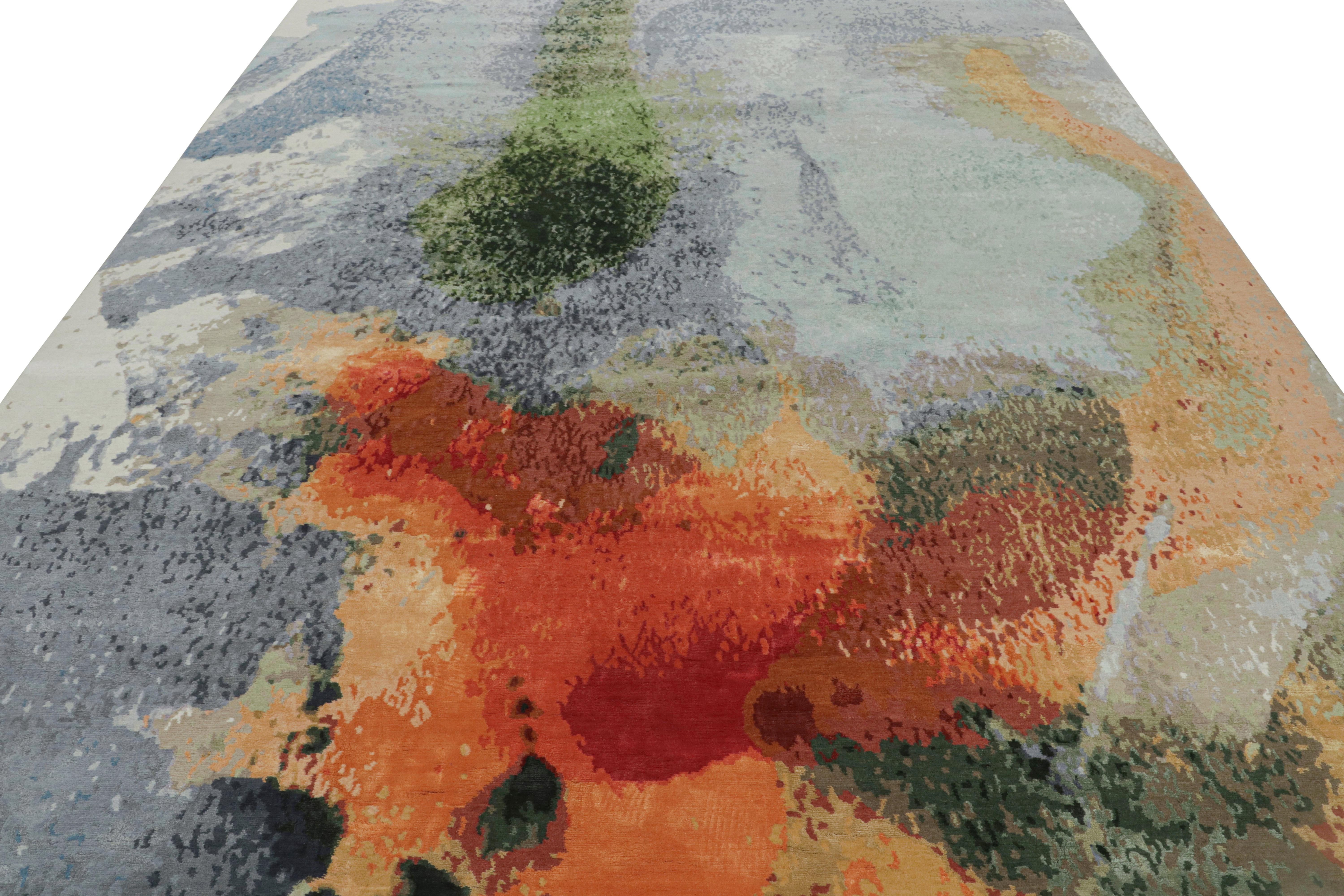 Abstrakter Teppich Monsoon von Rug & Kilim von Natascha Maksimovic (Moderne) im Angebot
