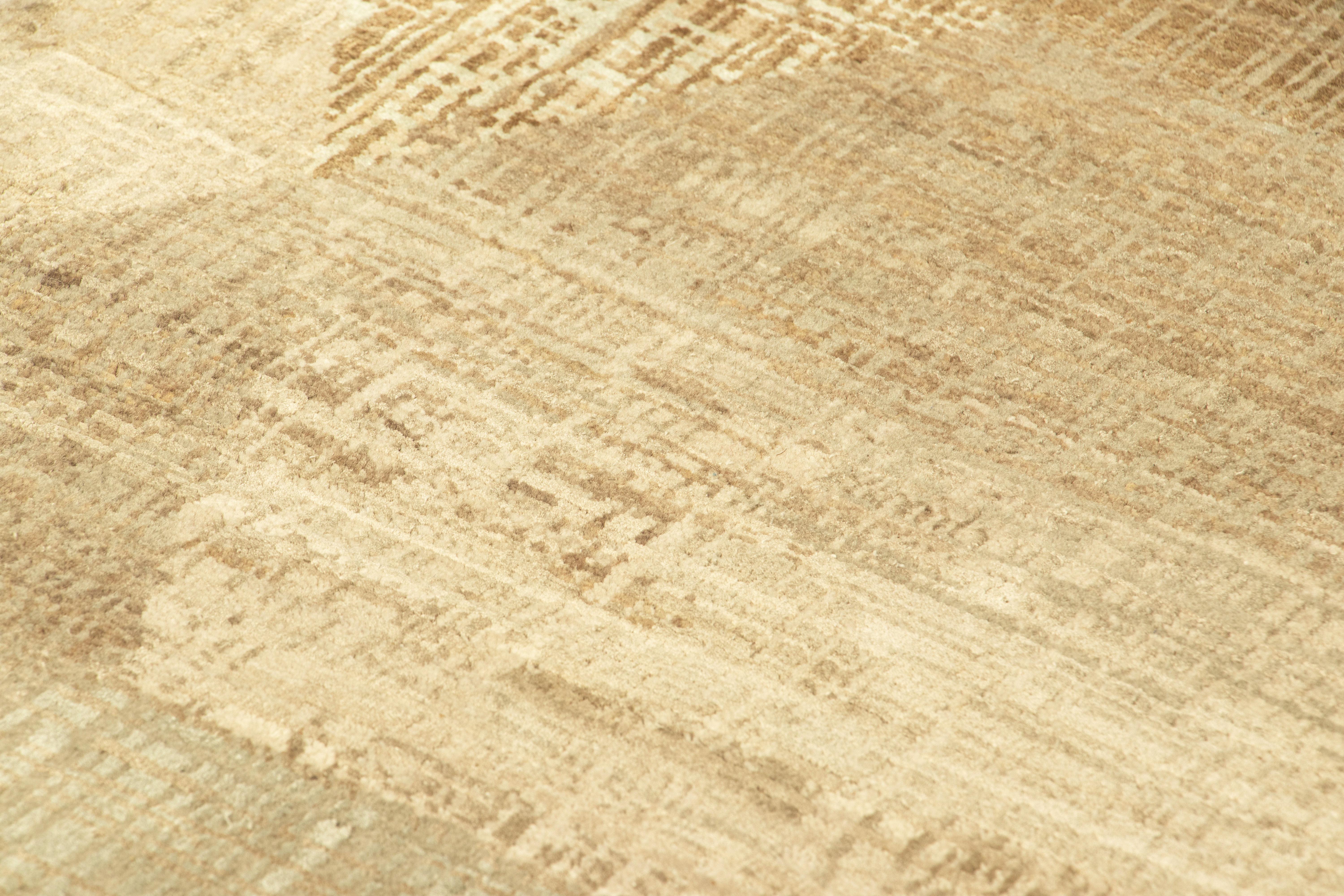Fabriqué à partir d'un luxueux mélange de laine et de soie nouées à la main, ce tapis abstrait de 2x3 est un nouvel ajout audacieux et passionnant à la Collection Modern de Rug & Kilim.

Sur le Design : 

Les admirateurs de l'artisanat noteront la