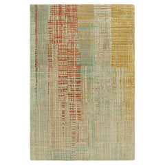 Tapis abstrait de Rug & Kilim avec des rayures polychromes et des motifs géométriques