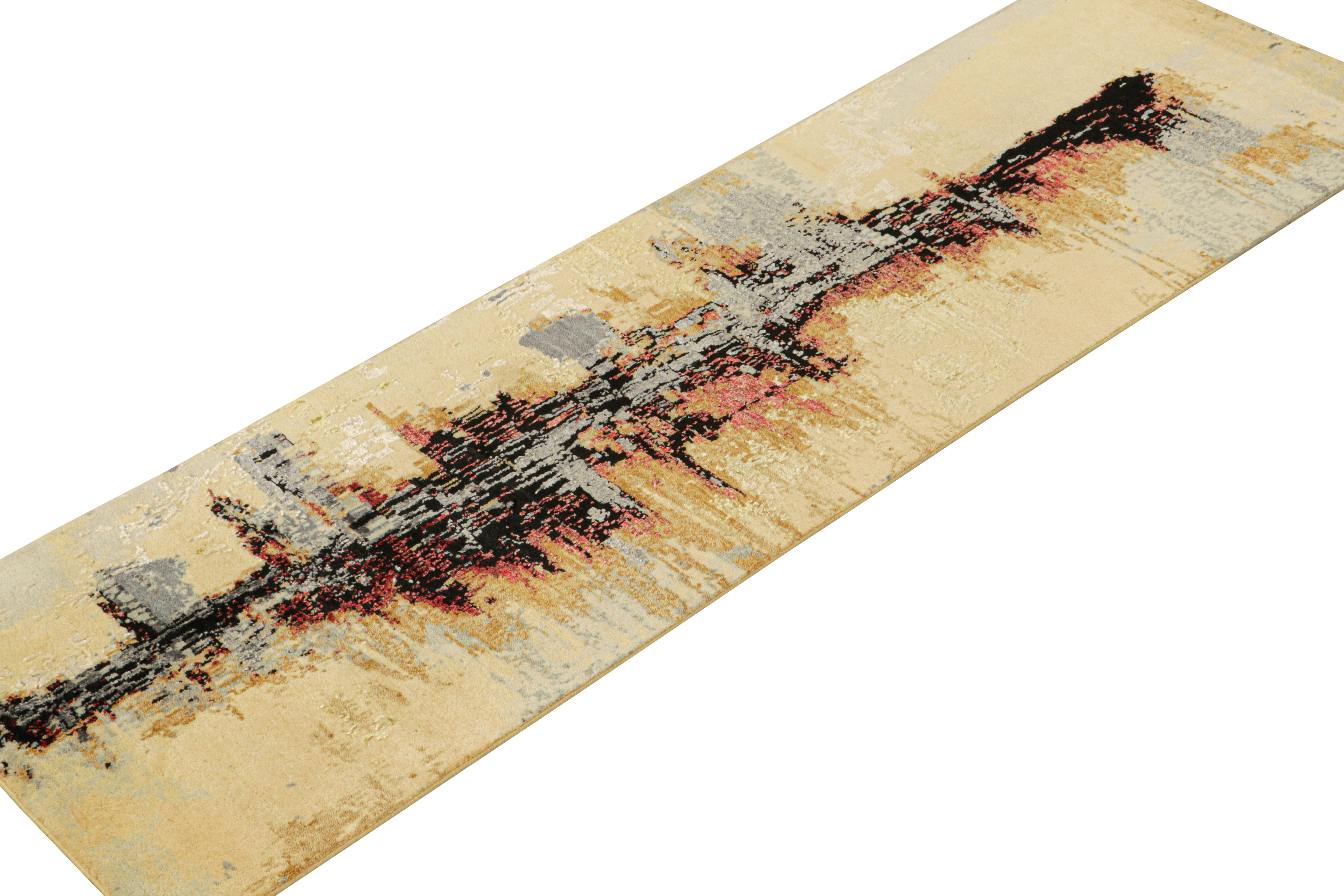 Abstrakter Läufer von Rug & Kilim mit polychromem Muster (Moderne) im Angebot