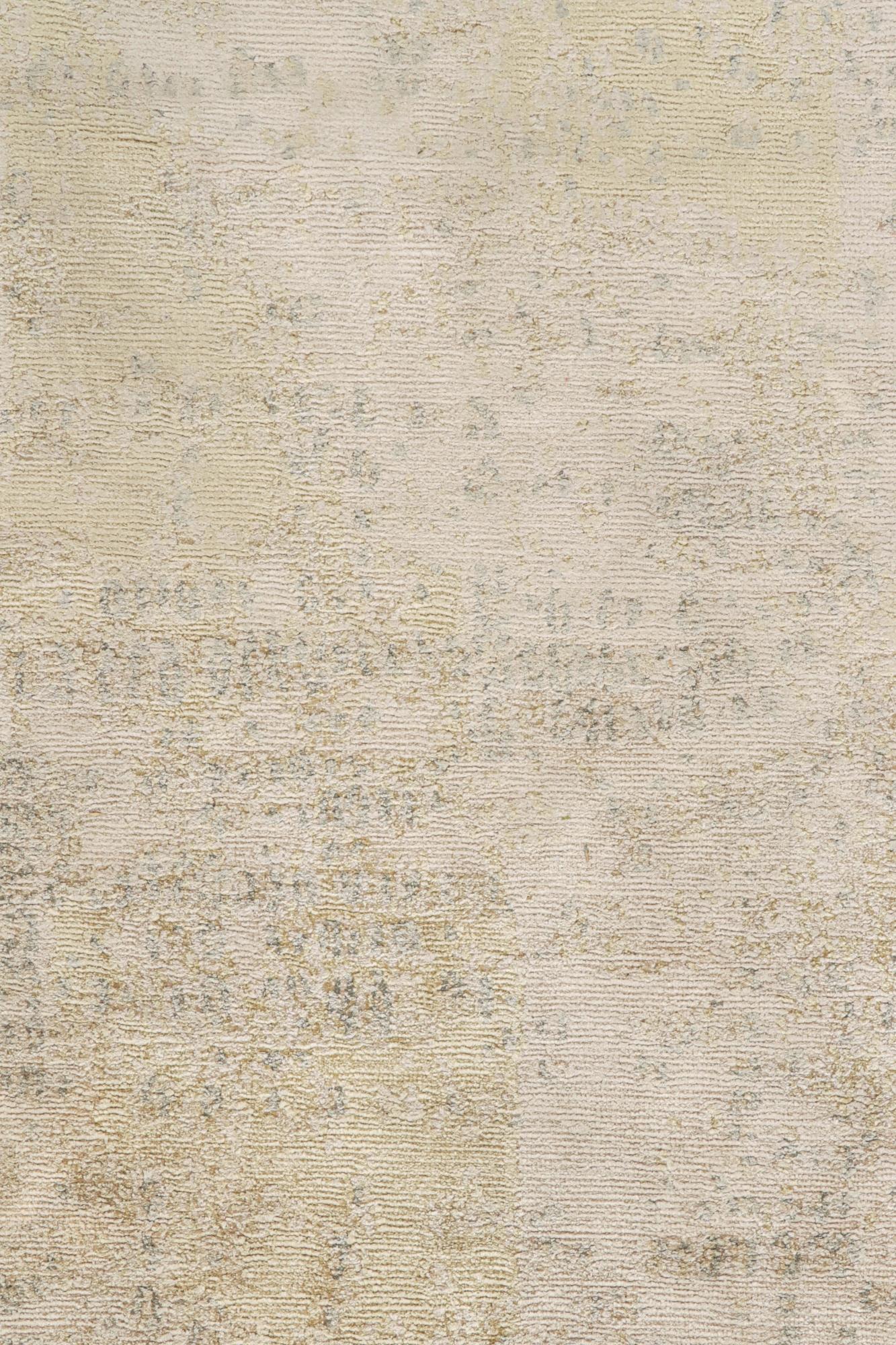 Traves de Mesa Abstracto Rug & Kilim en Gris Plata con Tonos Marfil en Nuevo estado para la venta en Long Island City, NY