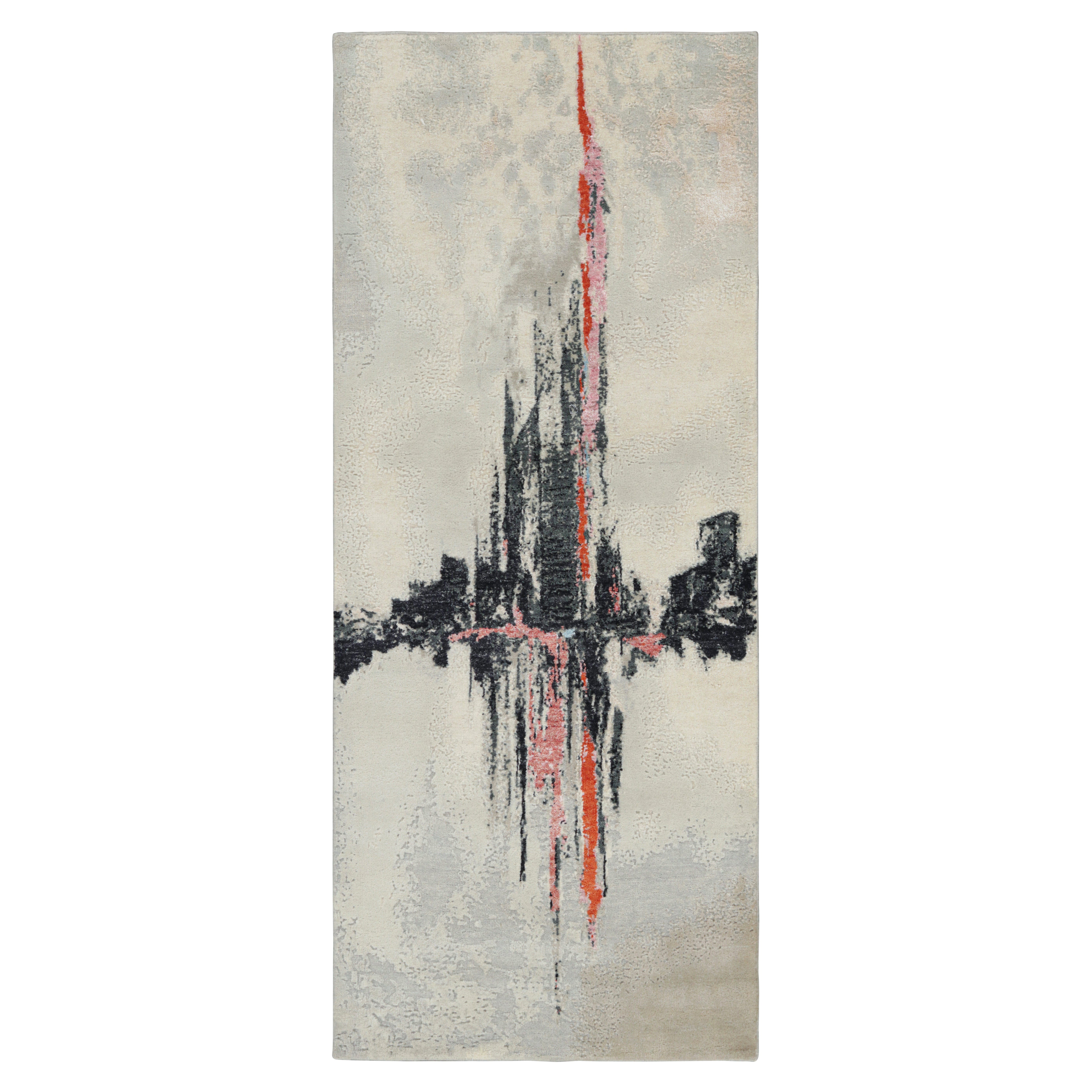 Alfombra de calle abstracta Rug
Kilim en blanco con dibujo geométrico negro y rojo