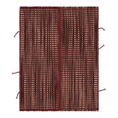 Rug 
Kilim
s Akzent-Kilim, beige und schwarz gestreift