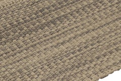 Rug & Kilim's Accent Kilim, Beige and Gray Textural Stripes
