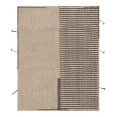 Rug
Kilim, Kilim d
accento, strisce testurizzate beige e grigie