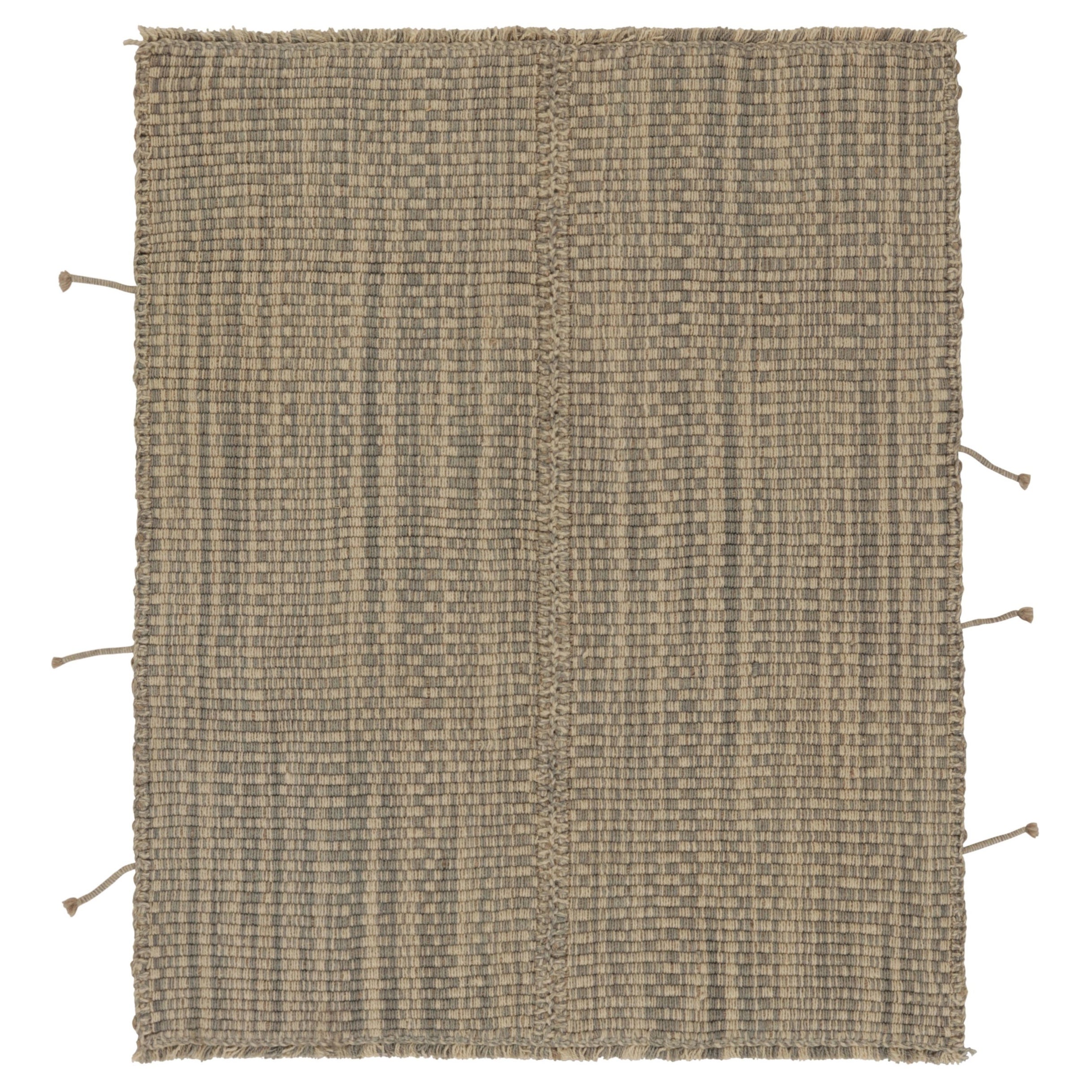 Rug
Kilim, Kilim d
accento, strisce testurizzate beige e grigie