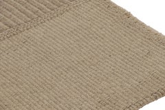 Rug & Kilim's Accent Kilim, Beige and Light Brown Textural Stripes