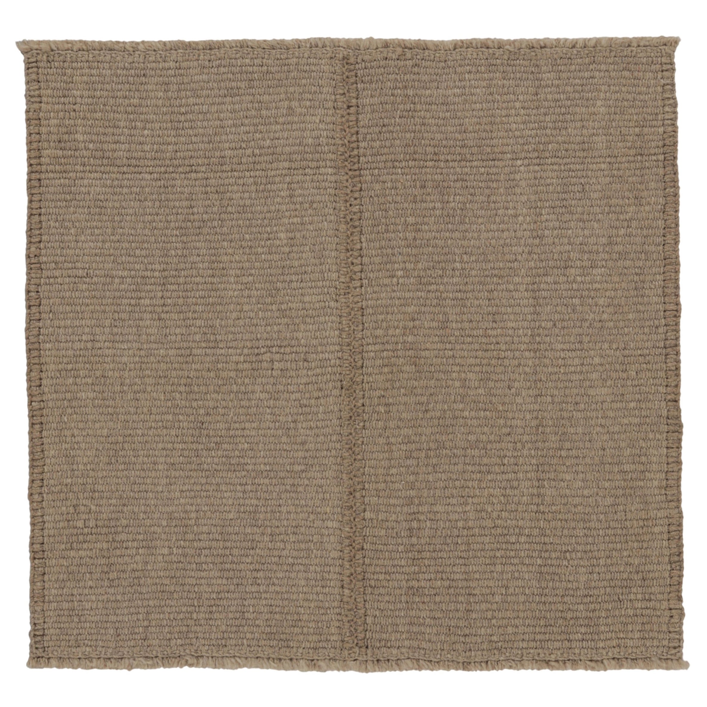 Rug
Kilim
s Akzent-Kilim, Beige Strukturstreifen mit braunen Akzenten