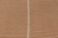 Rug & Kilim, Kilim d'accento, beige con strisce arancione caldo