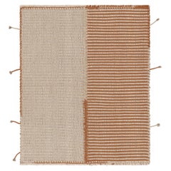 Rug 
Kilim, Kilim d
accento, beige con strisce arancione caldo