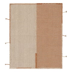 Rug 
Kilim, Kilim d
accento, beige con strisce arancione caldo