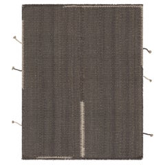 Rug
Kilim
s Akzent-Kilim, graue Strukturstreifen mit beigen Akzenten