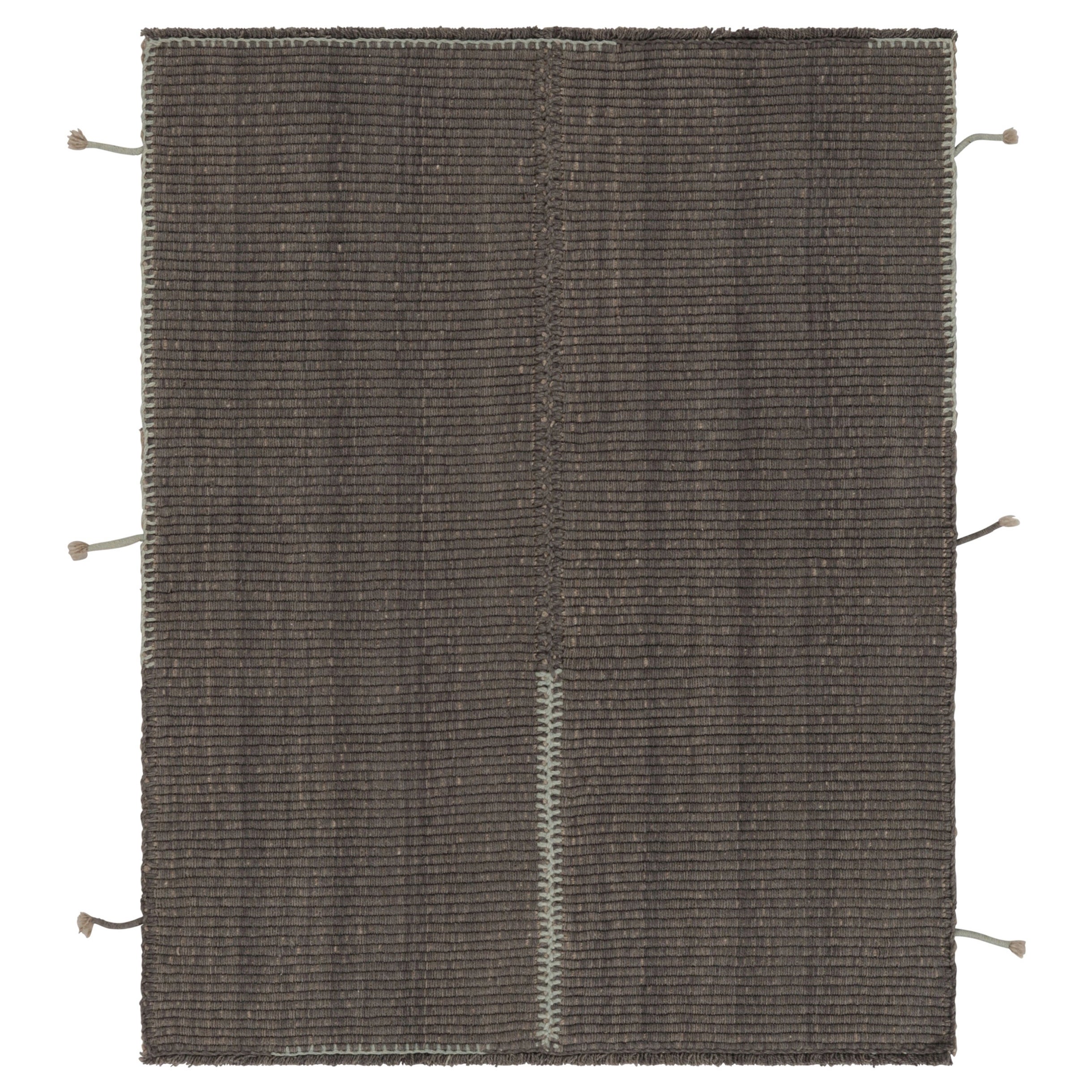 Rug
Kilim
s Akzent-Kilim, graue Strukturstreifen mit beigen Akzenten