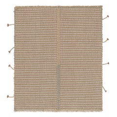 Alfombra cuadrada Accent Kilim de Rug
Kilim en rayas suaves y texturadas crema y beige