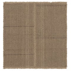 Rug
Kilim
s Akzent-Kilim, quadratischer Teppich mit strukturierten Streifen in Beige und Braun