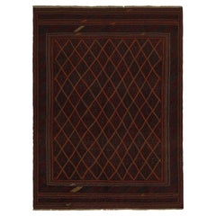 Rug & Kilim’s Afghan Baluch Tribal Rug in Red with Geometric Patterns