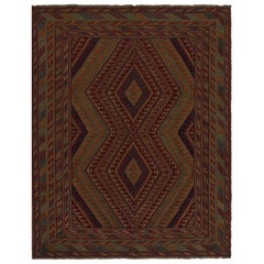 Rug & Kilim’s Afghan Baluch Tribal Rug with Colorful Geometric Patterns
