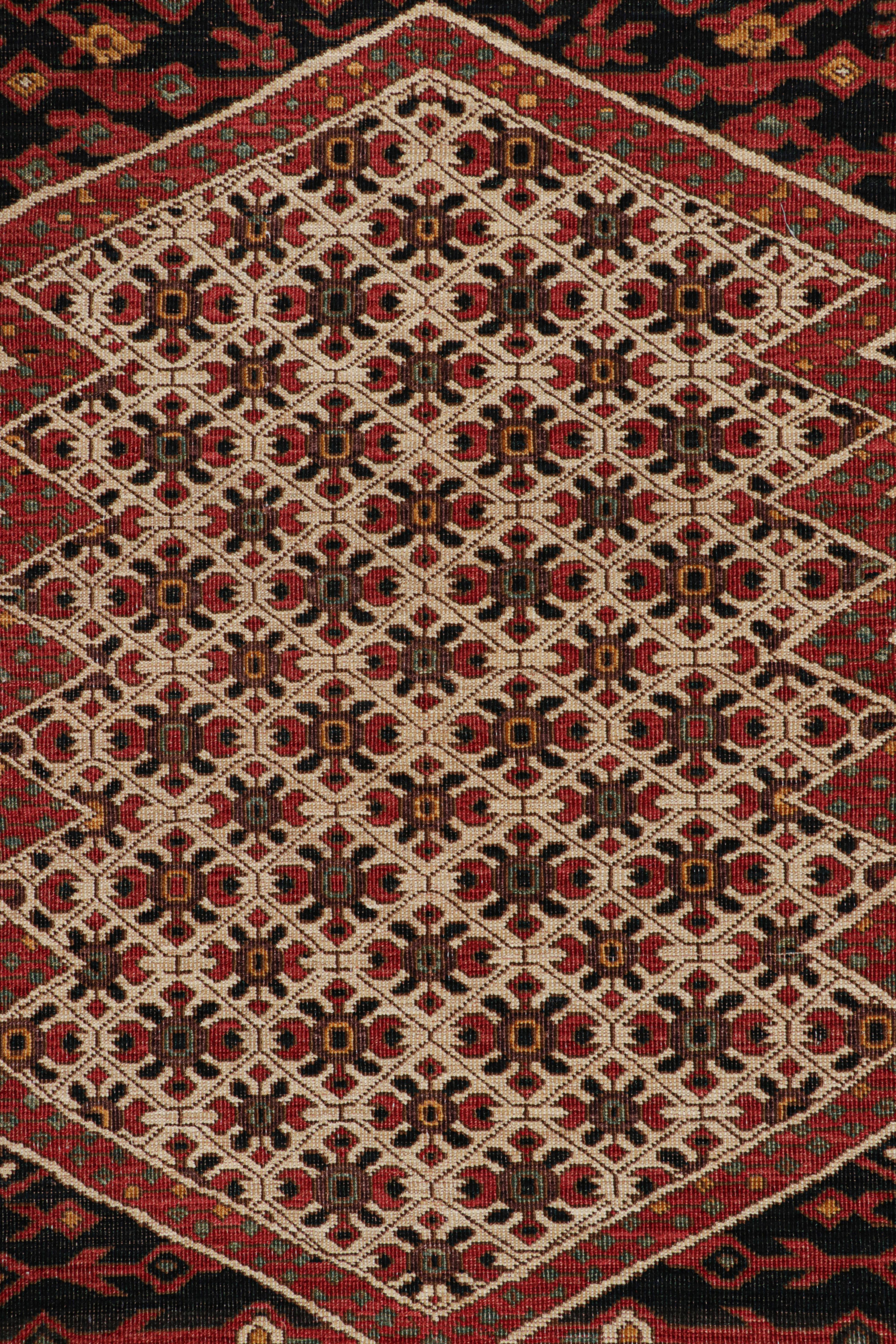 Rug & Kilim’s Afghan Style Rug with Colorful Geometric Patterns and Medallion In New Condition For Sale In Long Island City, NY