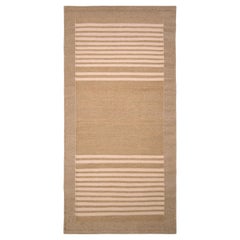 Tapis & Kilims Kilim de style scandinave tout naturel en brun beige géométrique