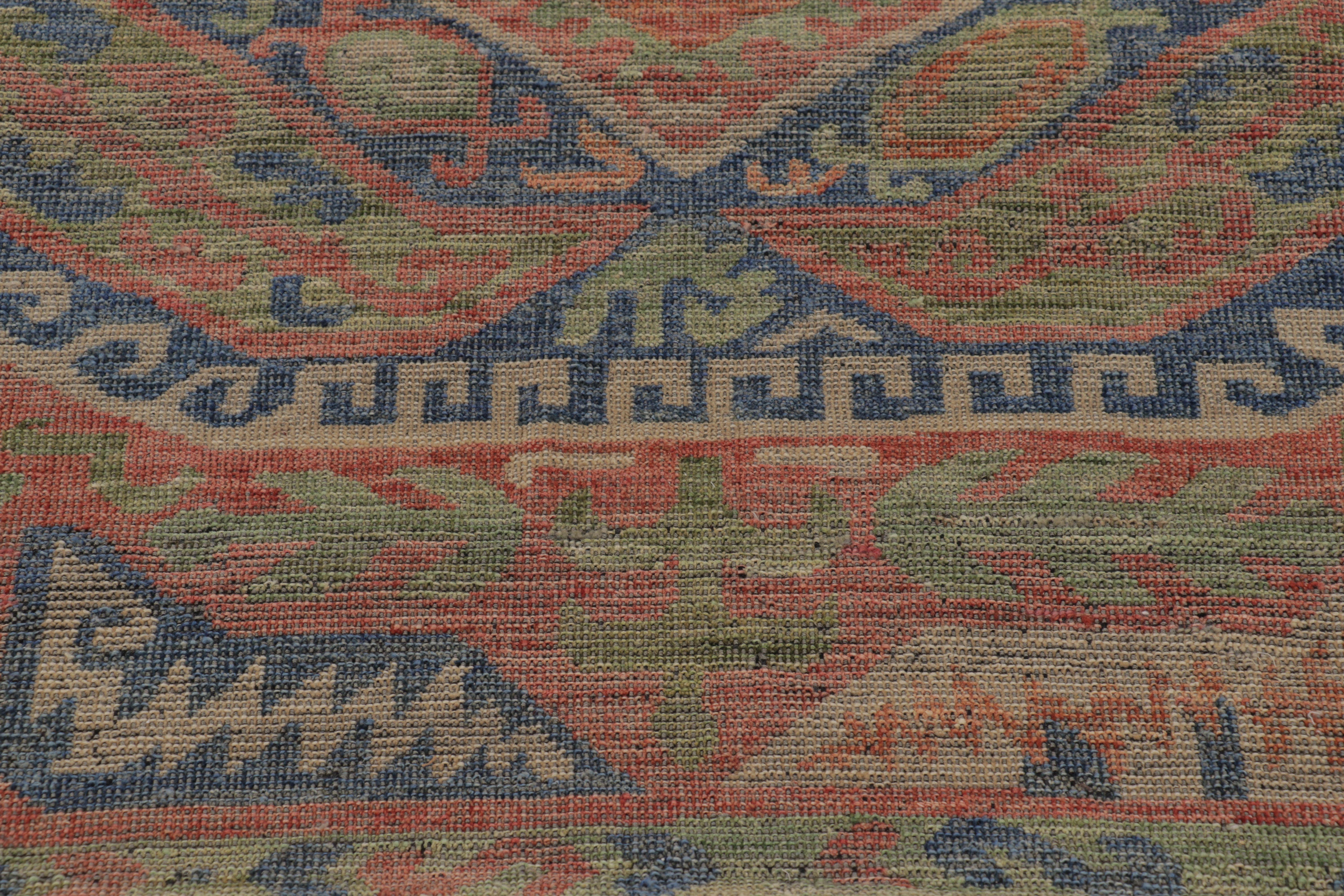 Alfombra medallón de inspiración anatolia de Rug & Kilim, vibrante geometría tribal Lana en venta