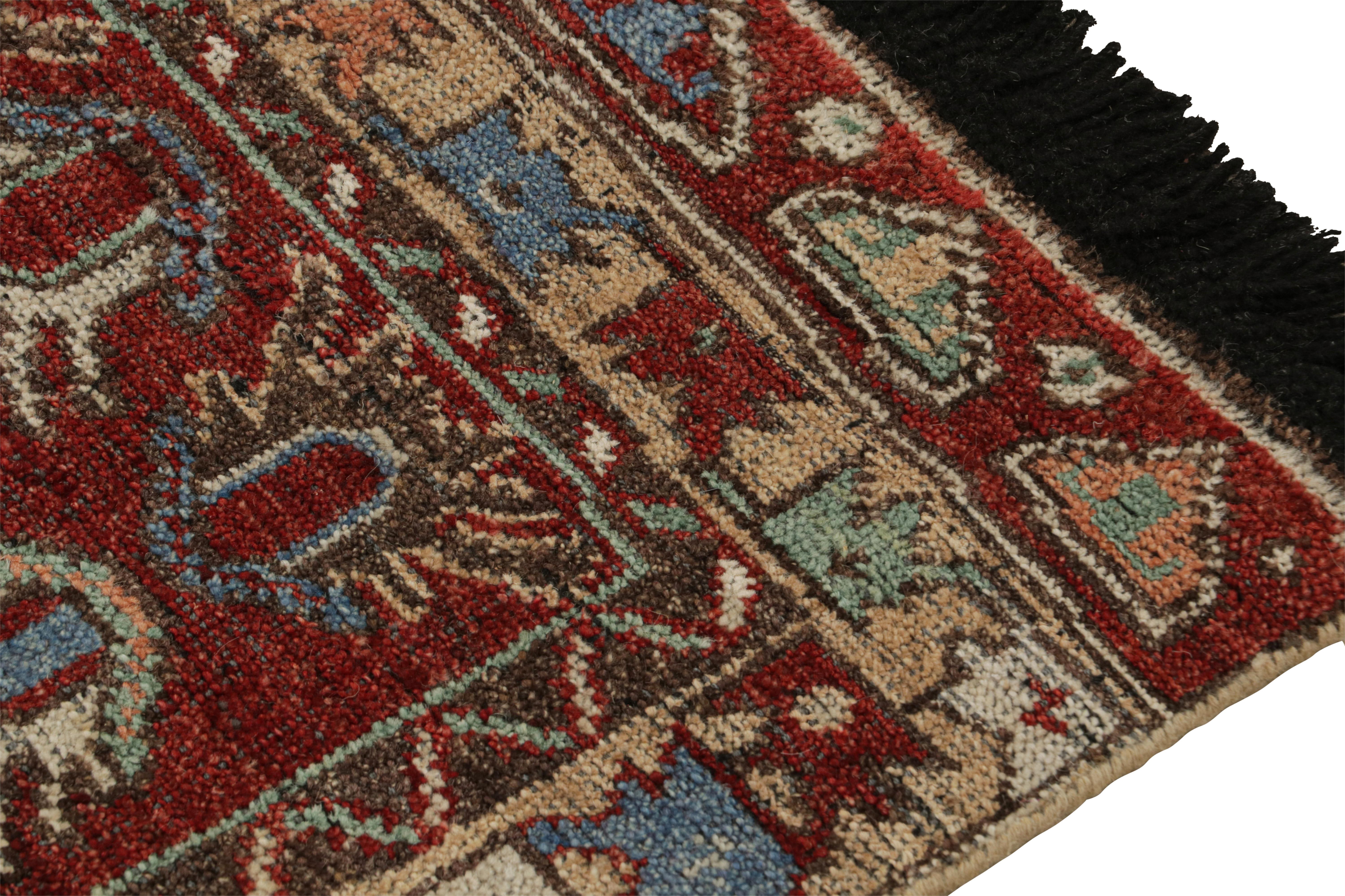 Rug & Kilim's Antique Tribal Style rug in Red with Geometric Patterns (tapis ancien de style tribal en rouge avec des motifs géométriques) Neuf - En vente à Long Island City, NY