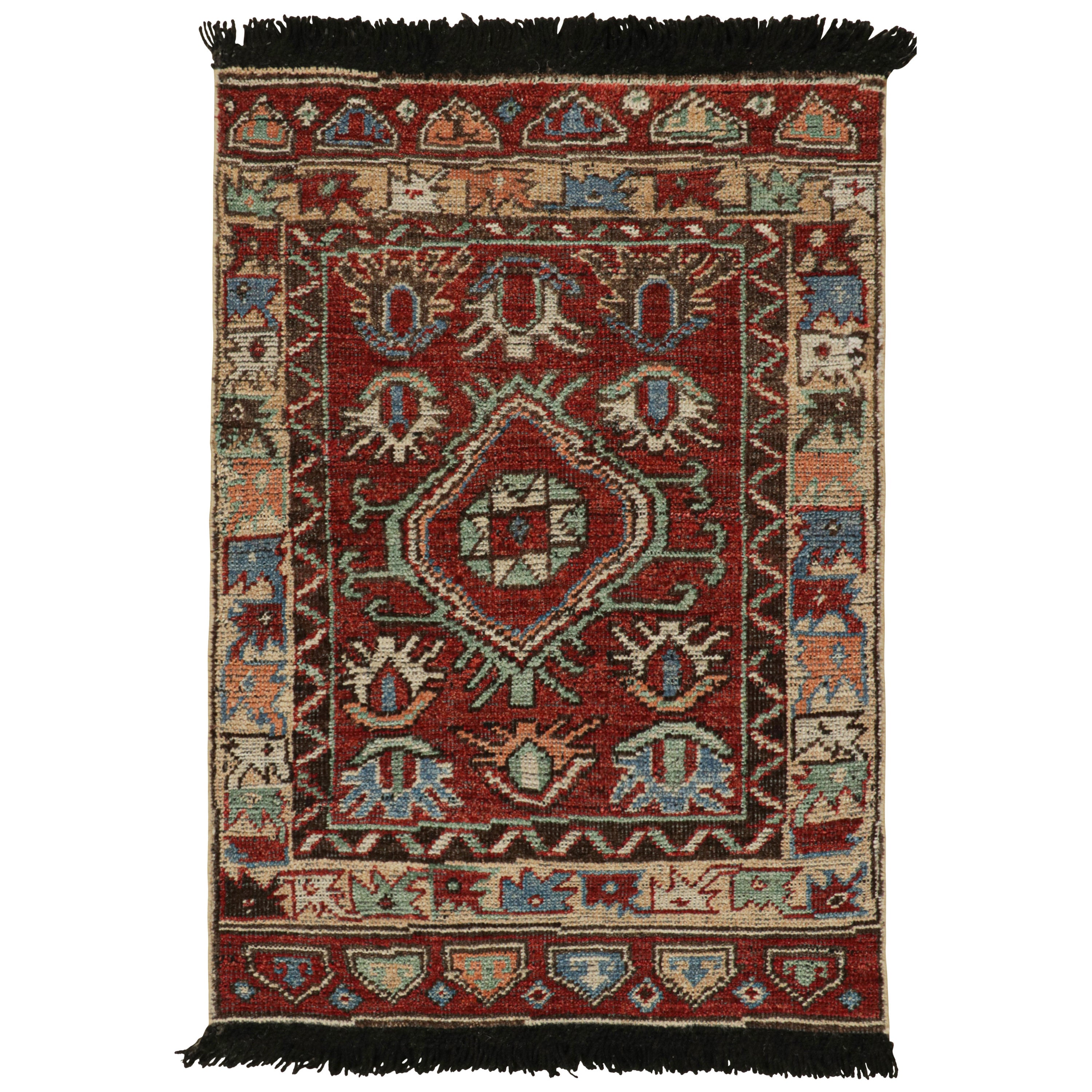 Rug 
Kilim
s Antique Tribal Style rug in Red with Geometric Patterns (tapis ancien de style tribal en rouge avec des motifs géométriques)
