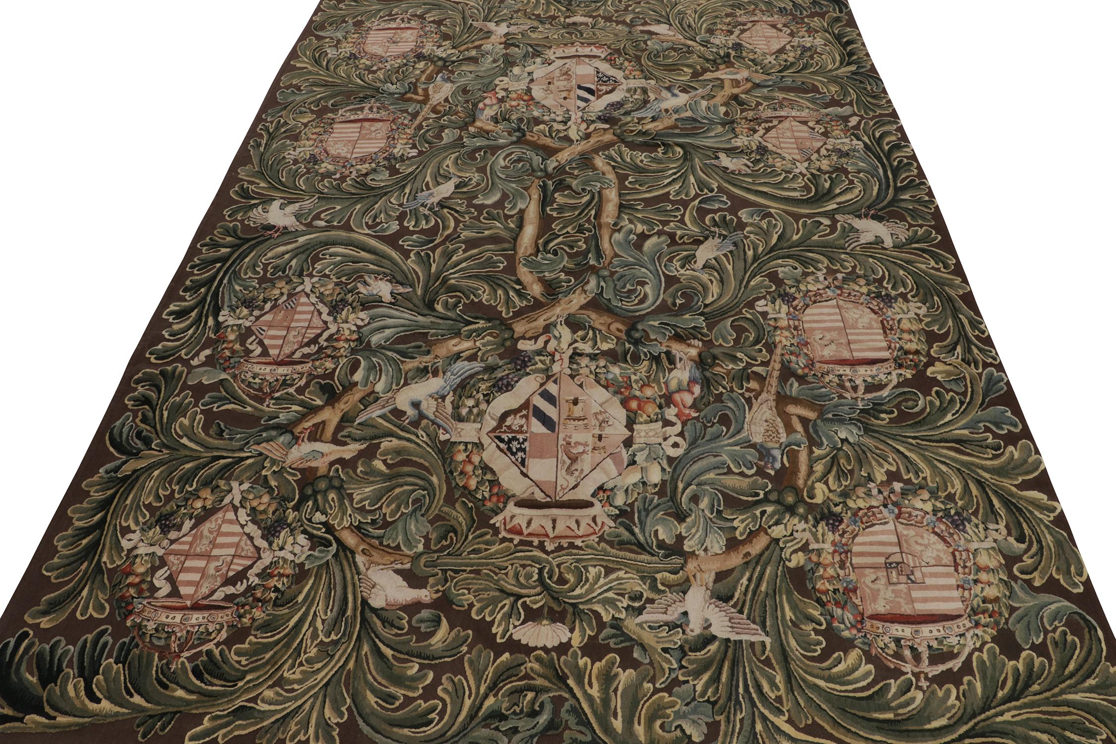 Cette ode 10x14 aux tissages plats Tudor est le prochain ajout à la collection européenne de style classique de Rug & Kilim. Tissé à la main en laine.
Plus loin dans le Design :
Cette pièce s'inspire des tapis et tapisseries armoriaux, comme en